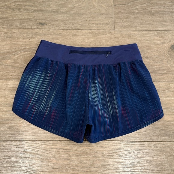 SENITA ATHLETICS Blue Multi Swift Mid-Rise Active Running Workout Shorts Size XS - Picture 2 of 6
